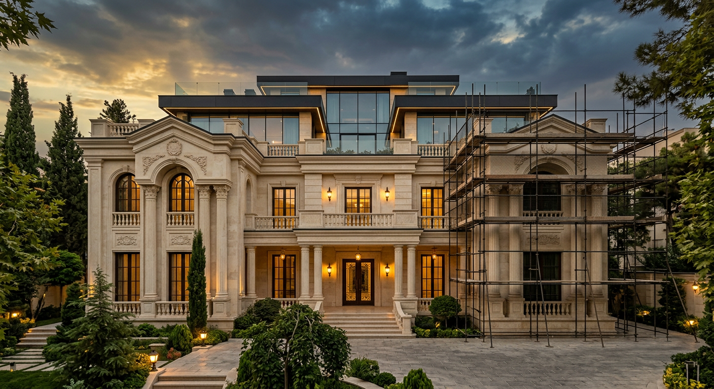 تصویر نمونه معماری ویلا